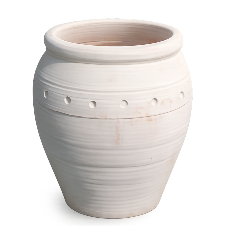 Ribbed Round Pot